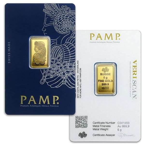 5 Gram Gold Bar (Type Varies)